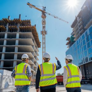 vecteezy construction site workers observing crane one gestures 53745751