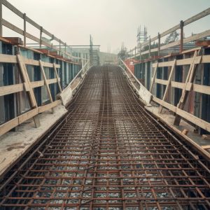 vecteezy reinforcement metal framework for concrete pouring on ramp 57009533